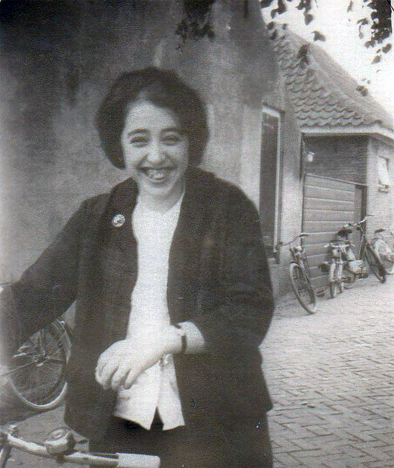 Marie Jose Havermans in wat nu Brigidapad is.